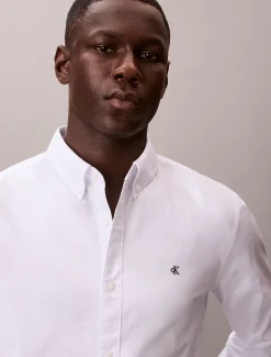 Calvin Klein Klassisch einfarbiges Oxford-Button-Down-Hemd^Herren Hemden & Poloshirts