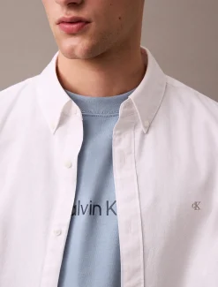 Calvin Klein Klassisch einfarbiges Oxford-Button-Down-Hemd^Herren Hemden & Poloshirts