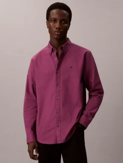 Calvin Klein Klassisch einfarbiges Oxford-Button-Down-Hemd^Herren Hemden & Poloshirts
