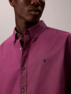 Calvin Klein Klassisch einfarbiges Oxford-Button-Down-Hemd^Herren Hemden & Poloshirts