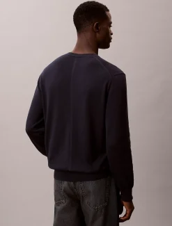 Calvin Klein Klassischer Pullover aus Supima-Baumwolle^Herren Strickdesigns