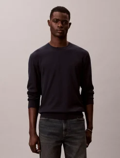 Calvin Klein Klassischer Pullover aus Supima-Baumwolle^Herren Strickdesigns