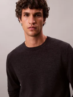 Calvin Klein Klassischer Pullover aus Merinowolle^Herren Strickdesigns