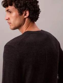 Calvin Klein Klassischer Pullover aus Merinowolle^Herren Strickdesigns
