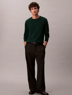 Calvin Klein Klassischer Pullover aus Merinowolle^Herren Strickdesigns