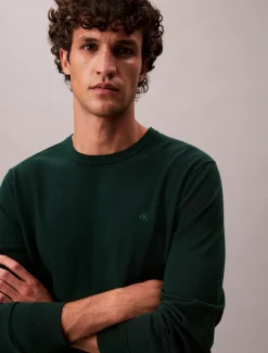 Calvin Klein Klassischer Pullover aus Merinowolle^Herren Strickdesigns