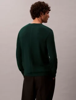 Calvin Klein Klassischer Pullover aus Merinowolle^Herren Strickdesigns