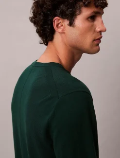 Calvin Klein Klassischer Pullover aus Merinowolle^Herren Strickdesigns