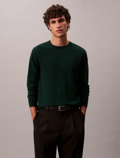 Calvin Klein Klassischer Pullover aus Merinowolle^Herren Strickdesigns
