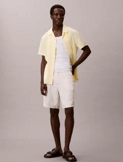 Calvin Klein Klassisches Button-Down-Hemd aus Leinen-Mix^Herren Hemden & Poloshirts