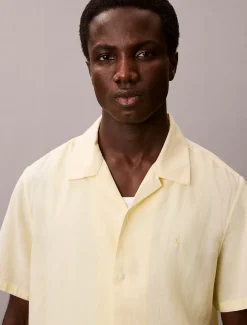 Calvin Klein Klassisches Button-Down-Hemd aus Leinen-Mix^Herren Hemden & Poloshirts