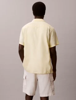 Calvin Klein Klassisches Button-Down-Hemd aus Leinen-Mix^Herren Hemden & Poloshirts