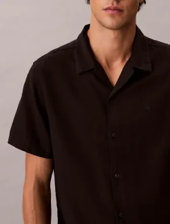 Calvin Klein Klassisches Button-Down-Hemd aus Leinen-Mix^Herren Hemden & Poloshirts