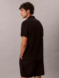 Calvin Klein Klassisches Button-Down-Hemd aus Leinen-Mix^Herren Hemden & Poloshirts