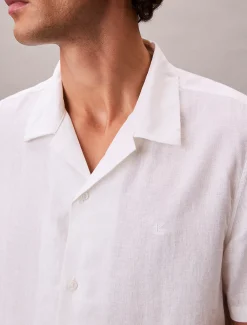 Calvin Klein Klassisches Button-Down-Hemd aus Leinen-Mix^Herren Hemden & Poloshirts