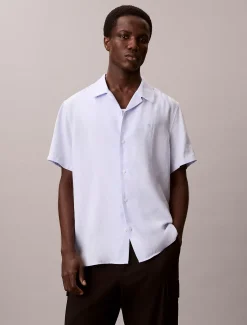Calvin Klein Klassisches Button-Down-Hemd aus Leinen-Mix^Herren Hemden & Poloshirts