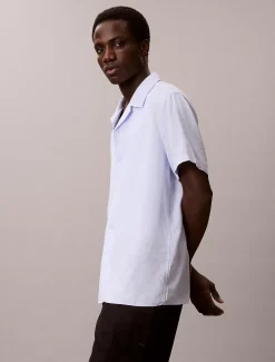 Calvin Klein Klassisches Button-Down-Hemd aus Leinen-Mix^Herren Hemden & Poloshirts
