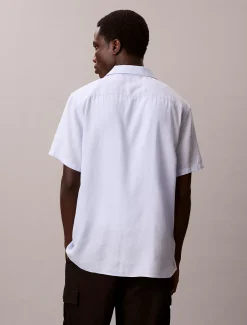 Calvin Klein Klassisches Button-Down-Hemd aus Leinen-Mix^Herren Hemden & Poloshirts