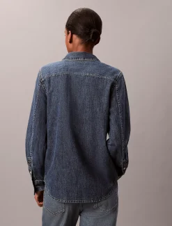 Calvin Klein Klassisches Button-Down-Hemd aus Denim^Damen Hemden & Blusen|T-shirts & Tops