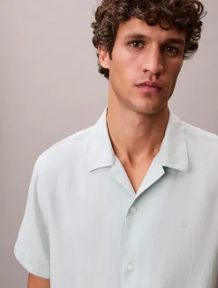 Calvin Klein Klassisches Button-Down-Hemd aus Leinen-Mix^Herren Hemden & Poloshirts