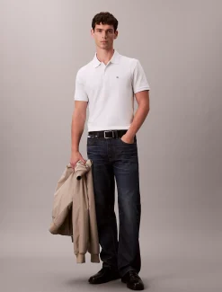 Calvin Klein Klassisches Hemd aus Baumwoll-Piqué^Herren Hemden & Poloshirts