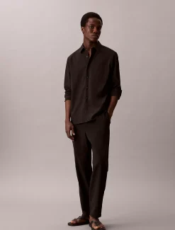 Calvin Klein Klassisches Hemd aus Seersucker^Herren Hemden & Poloshirts