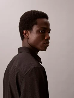 Calvin Klein Klassisches Hemd aus Seersucker^Herren Hemden & Poloshirts