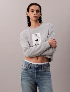 Calvin Klein Klassisches Kate Frottee-Sweatshirt^Damen Sweatshirts & Hoodies