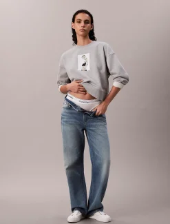 Calvin Klein Klassisches Kate Frottee-Sweatshirt^Damen Sweatshirts & Hoodies