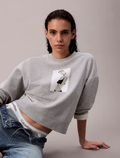 Calvin Klein Klassisches Kate Frottee-Sweatshirt^Damen Sweatshirts & Hoodies