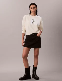 Calvin Klein Klassisches Kate Frottee-Sweatshirt^Damen Sweatshirts & Hoodies