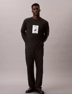 Calvin Klein Klassisches Kate-Langarmshirt^Herren T-shirts