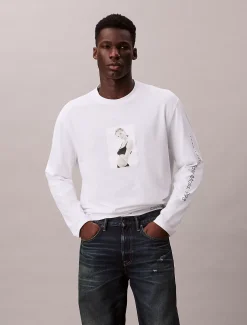 Calvin Klein Klassisches Kate-Langarmshirt^Herren T-shirts