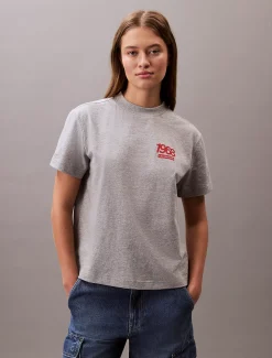 Calvin Klein Klassisches Logo-T-Shirt^Damen T-shirts & Tops