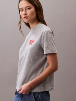 Calvin Klein Klassisches Logo-T-Shirt^Damen T-shirts & Tops