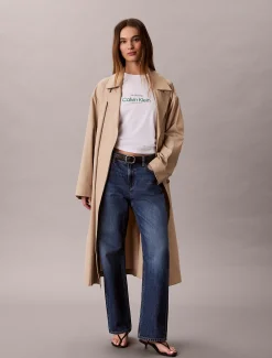 Calvin Klein Klassisches NYC Logo-T-Shirt^Damen T-shirts & Tops