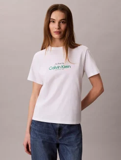 Calvin Klein Klassisches NYC Logo-T-Shirt^Damen T-shirts & Tops