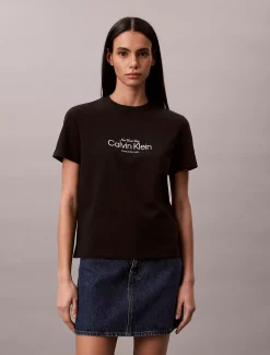 Calvin Klein Klassisches NYC Logo-T-Shirt^Damen T-shirts & Tops