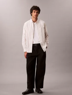 Calvin Klein Klassisches Oxford-Button-Down-Hemd mit Streifenmuster^Herren Hemden & Poloshirts