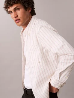 Calvin Klein Klassisches Oxford-Button-Down-Hemd mit Streifenmuster^Herren Hemden & Poloshirts