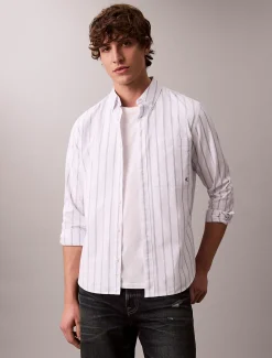 Calvin Klein Klassisches Oxford-Button-Down-Hemd mit Streifenmuster^Herren Hemden & Poloshirts