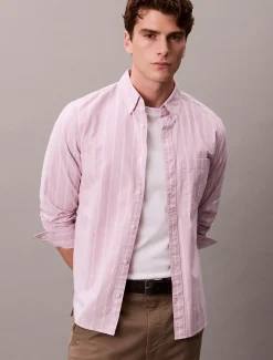 Calvin Klein Klassisches Oxford-Button-Down-Hemd mit Streifenmuster^Herren Hemden & Poloshirts