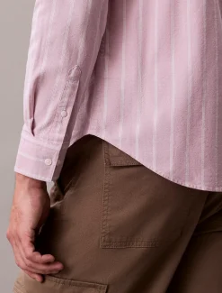 Calvin Klein Klassisches Oxford-Button-Down-Hemd mit Streifenmuster^Herren Hemden & Poloshirts
