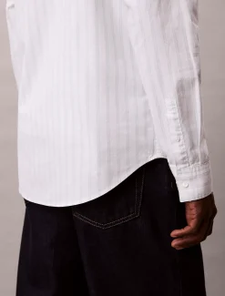 Calvin Klein Klassisches Oxford-Button-Down-Hemd mit Streifenmuster^Herren Hemden & Poloshirts