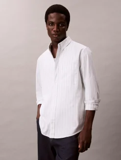 Calvin Klein Klassisches Oxford-Button-Down-Hemd mit Streifenmuster^Herren Hemden & Poloshirts
