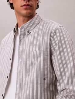 Calvin Klein Klassisches Oxford-Button-Down-Hemd mit Streifenmuster^Herren Hemden & Poloshirts