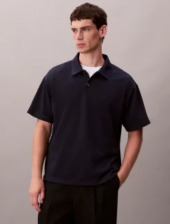 Calvin Klein Klassisches Poloshirt aus Baumwoll-Piqué-Mix^Herren Hemden & Poloshirts