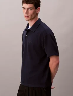 Calvin Klein Klassisches Poloshirt aus Baumwoll-Piqué-Mix^Herren Hemden & Poloshirts