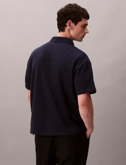 Calvin Klein Klassisches Poloshirt aus Baumwoll-Piqué-Mix^Herren Hemden & Poloshirts