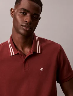 Calvin Klein Klassisches Poloshirt mit Monogramm und Piqué-Spitze^Herren Hemden & Poloshirts